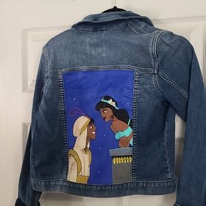 Gap Kids aladdin hand painted jean jacket
